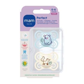 MAM Perfect Fopspeen Silicone Blue 0-6