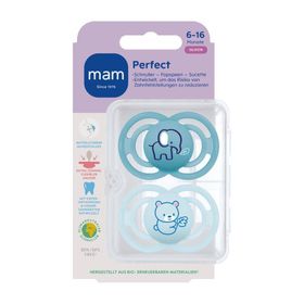 MAM Perfect Fopspeen Silicone Blue 6-16