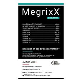 ixX Pharma MegrixX | Magnésium, vitamine D & mélatonine | Charge mentale