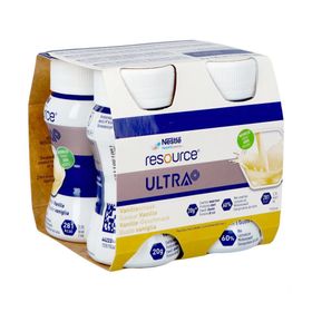 Resource Ultra + Saveur Vanille 4x125ml