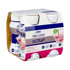 Resource Ultra+ Saveur Fraise 4x125ml