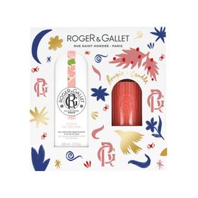 Roger & Gallet Set Noël Fleur de Figuier Eau Parfumée + Bougie