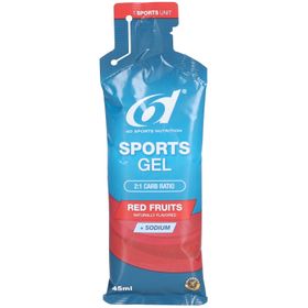 6D Sports Nutrition Sports Gel - Rode vruchten