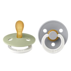 BIBS Symmetrische Fopspeen GLOW - Sage/Cloud 0-6 Maanden