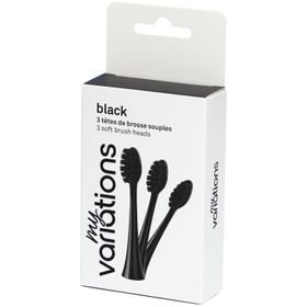 MyVariations Pack 3 Têtes de Brosse - Onyx-Black