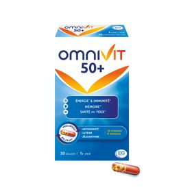 Omnivit 50+ | Multivitamine pour Énergie, Immunité, Mémoire & Santé des Yeux