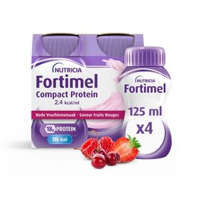 Fortimel Compact Protein 2.4kcal | Saveur Fruits Rouges | Complément Nutritionnel Dénutrition