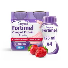 Fortimel Compact Protein 2.4kcal | Saveur Fraise | Complément Nutritionnel Dénutrition