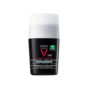 Vichy Men Extreme Control 72u Anti-transpirant | Zonder alcohol voor een gevoelige huid | Met ultra-absorberende mineralen