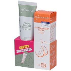 Axitrans Antitranspirant Pieds Crème + Sweat Defense Gel Douche GRATUIT