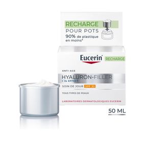 Eucerin Hyaluron-Filler + 3x Effect Soin de Jour SPF 30 Recharge