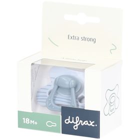 Difrax Fopspeen Natural 18m+ Stripy Blue