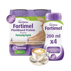Fortimel PlantBased Protein 2kcal Cappuccinosmaak | Voedingssupplement Ondervoeding