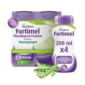 Fortimel Plantbased Protein 2 kcal Saveur Petits pois-menthe | Complément Nutritionnel Dénutrition