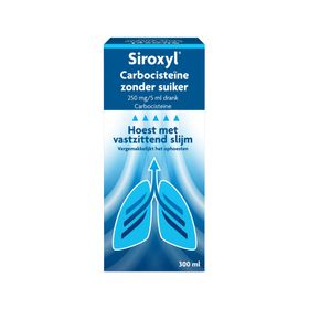 Siroxyl® Carbocisteïne zonder suiker 250 mg/5 ml drank
