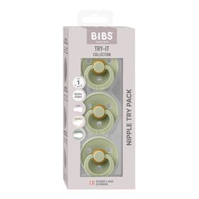 BIBS Tétines Try It Set 3 Pièces - Sage