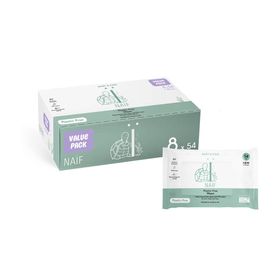 Naïf Plastic Free Water Wipes 8 pack