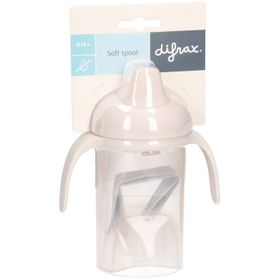 Difrax Lekvrije drinkbeker met tuit - Soepele tuit - 250 ml