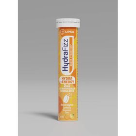 Hydrafizz Hydra + Energy 2 en 1 Orange | Hydratation & Énergie |  Électrolytes, Multivitamines