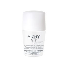 Vichy Deodorant Anti-transpirant 48u | Gevoelige of geëpileerde huid | Aluminiumzouten om effectief de zweetproductie te verminderen