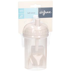 Difrax Lekvrije drinkbeker met rietje - 250 ml