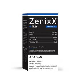 ixX Pharma ZenixX PLUS | Oméga 3 | Haut dosage DHA | Cerveau et vision