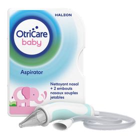 OtriCare Baby Aspirator Nettoyant nasal + 2 embouts nasaux souples jetables | En cas de nez bouché