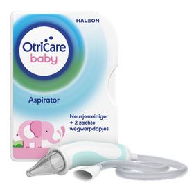 OtriCare Baby Aspirator Neusjesreiniger + 2 zachte wegwerpdopjes | Bij een verstopte neus