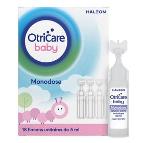OtriCare Baby Monodose Solution saline isotonique stérile NaCl 0,74 % | En cas de rhume