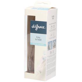 Difrax Biberon anti-colique à poignées Natural - 240 ml