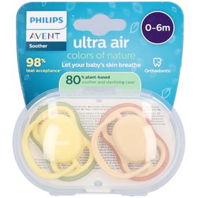 Philips Avent Fopspeen +0m Air beige/groen