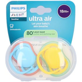 Philips Avent Fopspeen +18m Air jaune/turquoise