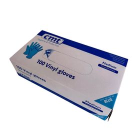 CMT Handschoenen Vinyl Blauw Poedervrij Medium