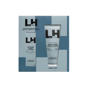 Lierac Men Essentiële Verzorging 3-in-1 | Energizing Hydraterende Gel + Gratis Douchegel