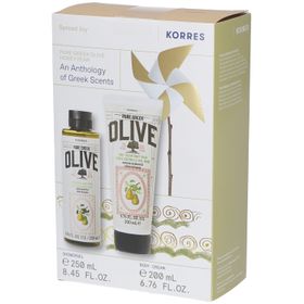 Korres Pure Greek Olive Honey Pear Douchegel + Bodycrème
