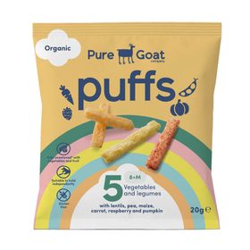 Pure Goat Bio Puffs 5 Groenten & Peulvruchten +8m