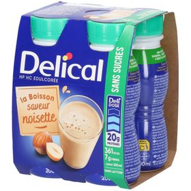 Delical Hazelnootsmaak Drank HP HC Gezoet Zonder Suikers