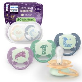 Philips AVENT Sucette Ultra Soft Night Time 6-18m