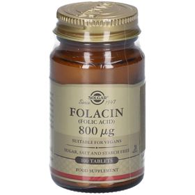 Solgar Folacin Acide folique 800 mcg