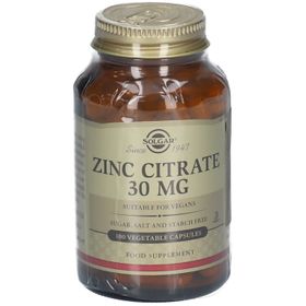 Solgar Zinc Citrate 30 mg