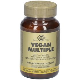 Solgar Vegan Multiple | Multivitamine pour les végans