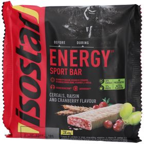 Isostar High Energy Sport Bar Antioxidant Raisin & Cranberry 3-Pack