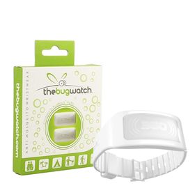 TheBugWatch Anti-Moustiques Bracelet Ice White + Recharge