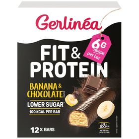 Gerlinéa Carb Reduced High Protein Barre Banana & Chocolat