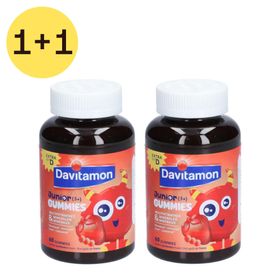 Davitamon Junior Gummies Aardbei 1+1 GRATIS