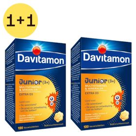 Davitamon Junior Multivrucht 1+1 GRATIS