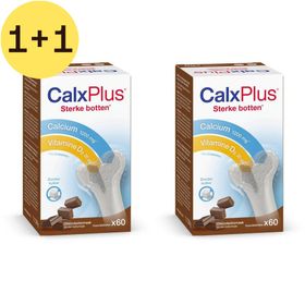 CalxPlus Chocolade  | Calcium | Botten | Calcium – Vitamine D en Vitamine K | 1+1 GRATIS