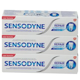 Sensodyne Tandpasta Repair & Protect 2+1 GRATIS