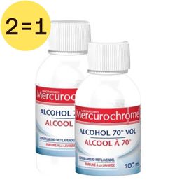Mercurochrome Alcool 70° Lavande 2 pour 1