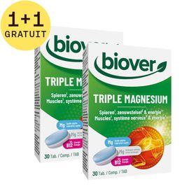 Biover Triple Magnésium 1+1 GRATUIT